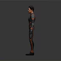 modern game character sci-fi character futuristic character sci-fi character intelligent human 3d model