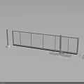 Industrial Metal Mesh Fence Structure With Support Posts And Base Plates