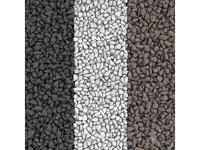 Pebbles Stone Gravel Ground 3d model