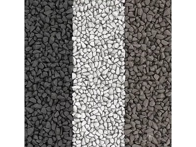 Stone Wood Texture Pattern with Black White and Dark Gray Small Stones for Interior Decoration Design 3d model