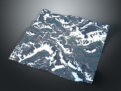 Geography, topography, mountain shape, ridge, ridge, valley, mountain range, canyon, geomorphology, mountain peak, mountain body 3d model