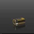Golden Cylindrical Metal Hardware Tool Socket For Industrial Precision Applications