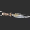 Flying Knife Dart Dark Weapon Cold Weapon PBR Material Next Generation Long Range Weapon Dagger Knife Ancient Weapon Ninja Dart Shuriken 3d model