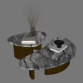 Modern coffee table 3d model