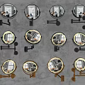 Modern Mirror Mirror Combination 3d model