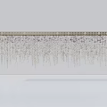 Sparkling Crystal Chandelier Design With Elegant Cascading Beads And Hanging Pendants