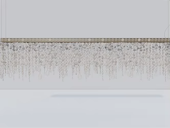 Modern crystal chandelier crystal glass decorative lamp 3d model