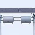 inverter support pile foundation support photovoltaic inverter 3d model