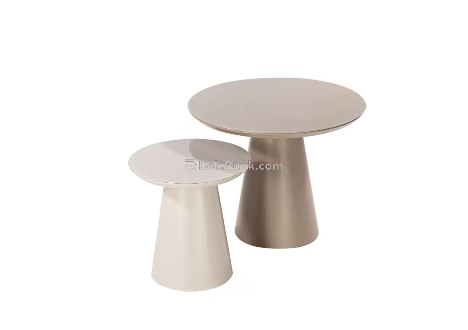 Nordic Minimalist Light Luxury Round Creative Round Table Coffee Table Corner Table Side Table Sales Department Negotiation Table 3d model