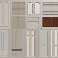 French Wardrobe Door Door Panel Cabinet Door 3d model