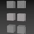 Three Varied Component Surface Textures Samples Showing Detailed Structural Features