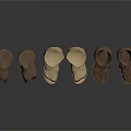 Various Styles Of Leg Braces In Brown And Beige For Daily Use