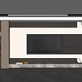 TV background wall 3d model