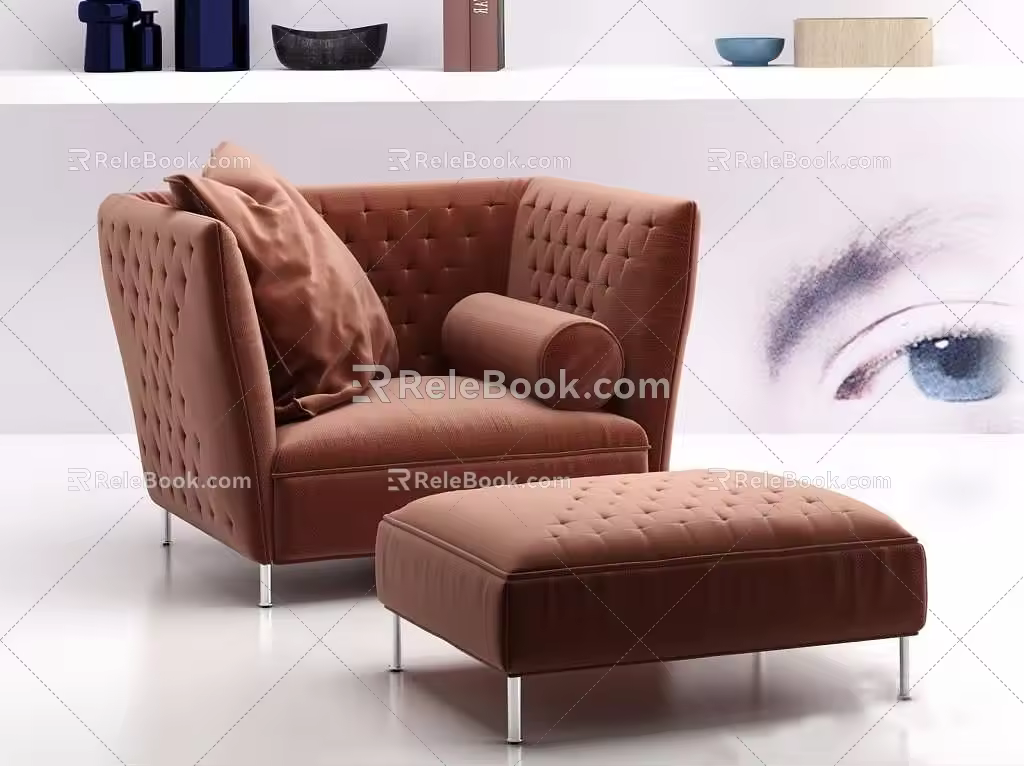Single sofa 3d model