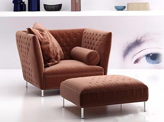 Single sofa 3d model