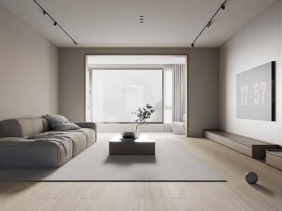 Modern Living Room Minimalist Living Room 3d model