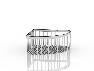 Modern Stainless Steel Bathroom Corner Storage Rack For Shower Accessories 3d model