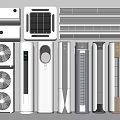 modern air conditioning air conditioning vertical air conditioning central air conditioning air conditioning outlet 3d model