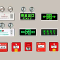 Essential Fire Safety Equipment Including Smoke Detectors Exit Signs And Manual Call Points
