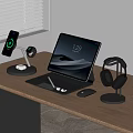 Modern Apple Tablet IPAD Mobile Phone Headset Wonderful Control Keyboard 3d model