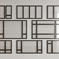 Modern windows 3d model