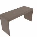 Modern Functional Desk With Walnut Wood Finish And Sleek Drawer Structure Design