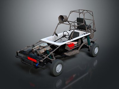 Modern modified car travel car 3d model