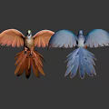 Bird Xuan Feng Parrot Birds 3d model