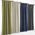 Green Beige Navy Blue and Gray Curtains Collection for Home Decor
