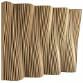 Elegant Modern Background Wall With Wood Grain Wavy Pattern And Textured Surface Design 3d model