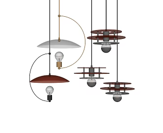 Modern chandelier glass chandelier 3d model