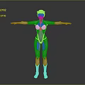 White Robot With Mechanical Structure Helmet And Arms Outstretched Standing On Gray Background