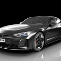Black Modern Sports Car With Sleek Aerodynamic Body And Stylish Wheels