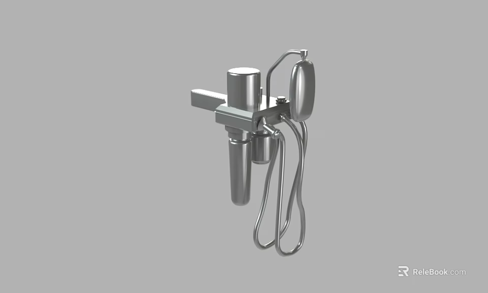 Industrial Equipment With Metal Mechanical Components And Structural Connecting Parts 3d model 