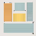 Radiator radiator heating pipe 3d model