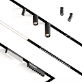 Modern Black Downlights And Spotlights With Sleek Linear Design For Home Lighting