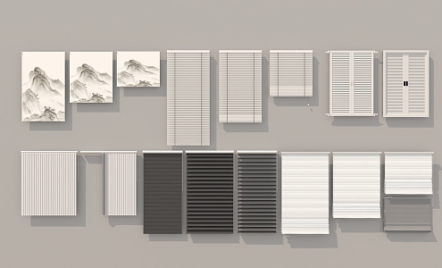 Modern blinds 3d model