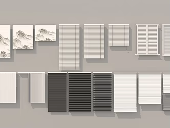 Modern blinds 3d model
