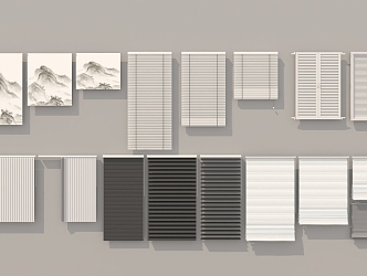 Modern blinds 3d model