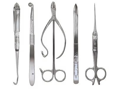 Scalpel Surgical Tools Forceps Rack Surgical Instruments 3d model