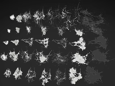 Decorative Lights with Mesh and Branch Like Structures Various Modern Artistic Designs 3d model