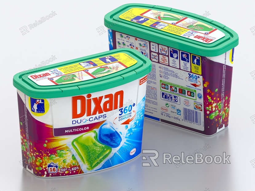 Washing Powder Washing Powder Box Cleaning Supplies Detergent Ice Cream model