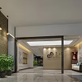 Modern Restaurant Interior With Stone Wall Wine Racks Bar Counter And Seating