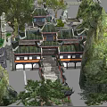 Qingyun Mountain Ancient Architecture 3d model