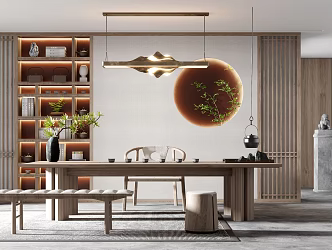New Chinese Tea Room 3d model
