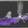 early warning radar vehicle tracking illumination radar vehicle fire control radar phased array radar vehicle air defense radar anti-stealth radar medium and long range air warning radar command vehicle 3d model