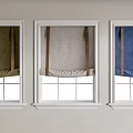 Window Roller Blinds In Three Colors Green Beige And Blue For Home Windows