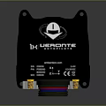Computer Interface Module with Black Housing Multiple Yellow Silver Connectors for Secure Connections