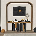 Modern End View Table End View Table Entrance Cabinet 3d model