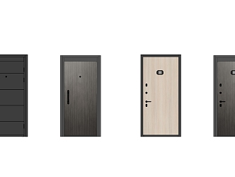 Modern door security door 3d model